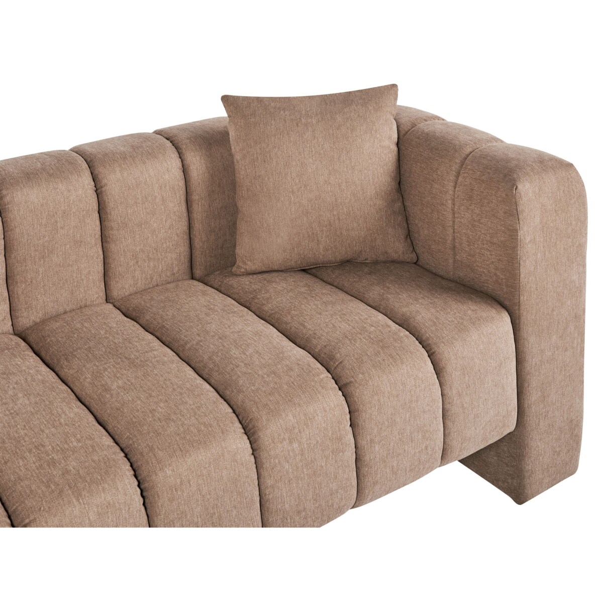 Szezlong prawostronny brązowy LANNILS