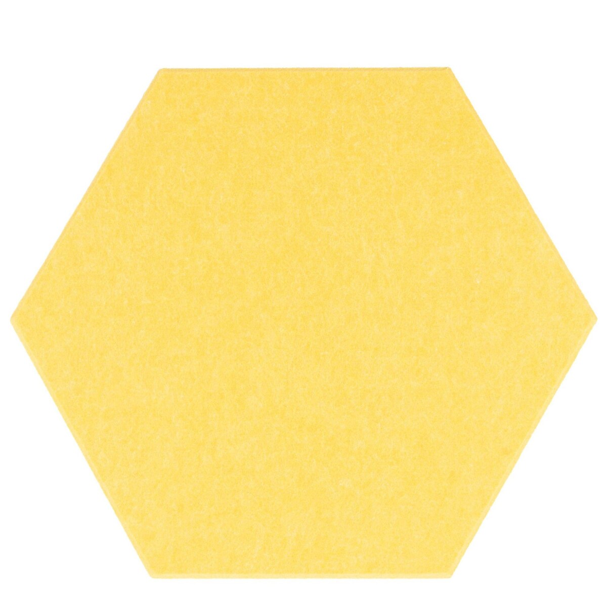 Zestaw 2 szt panel filcowy Felly 40x46 cm płytka heksagon gładki żółty