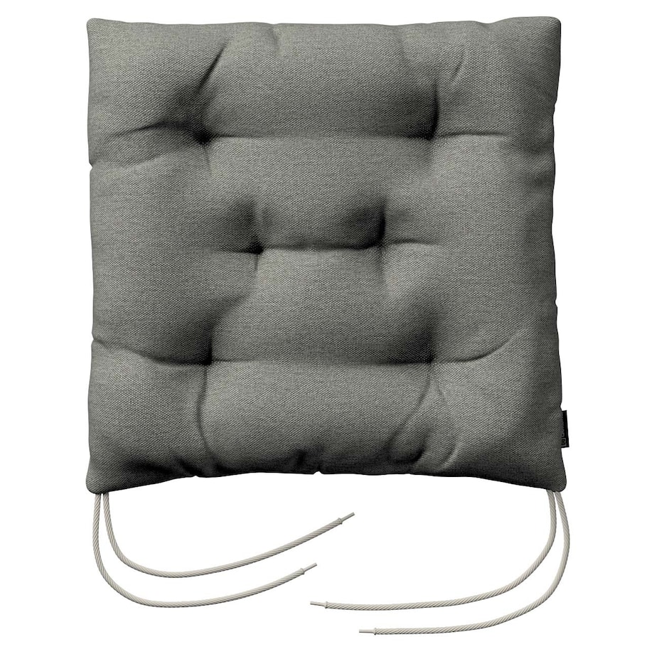 Poduszka na krzesło Jacek, szary, 38 x 38 x 8 cm, Etna