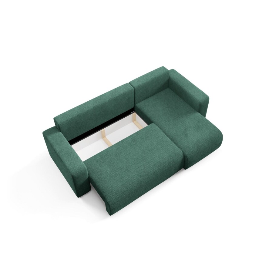 Narożnik EVORA L z pojemnikiem tkanina miękki plusz Kolor: Onega 01