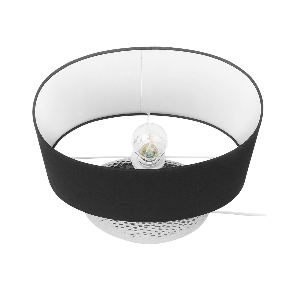 Lampka nocna ceramiczna srebrna NASVA