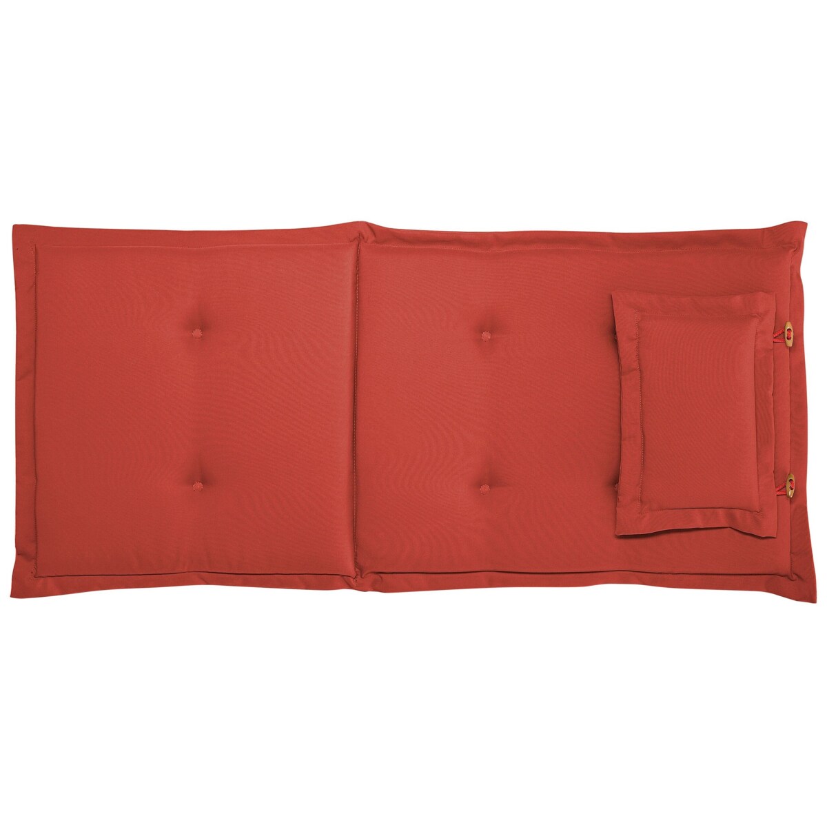 Zestaw 8 poduszek na krzesła ogrodowe bordowy MAUI