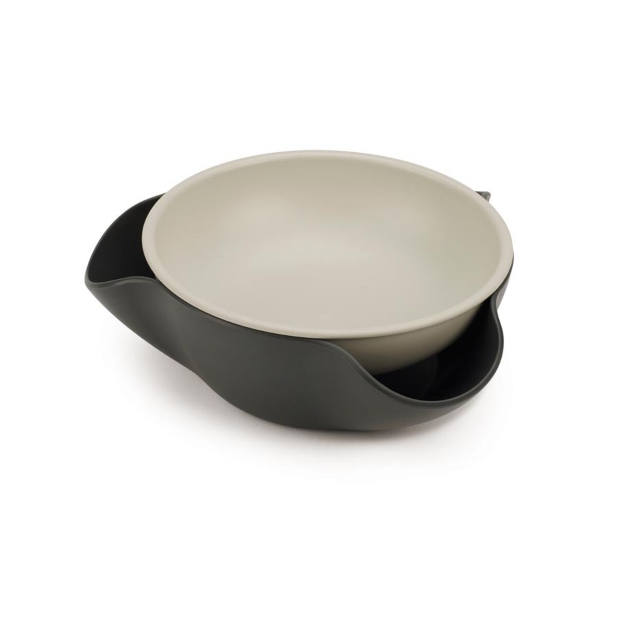 Podwójne naczynie do przekąsek szare Double Dish, Joseph Joseph