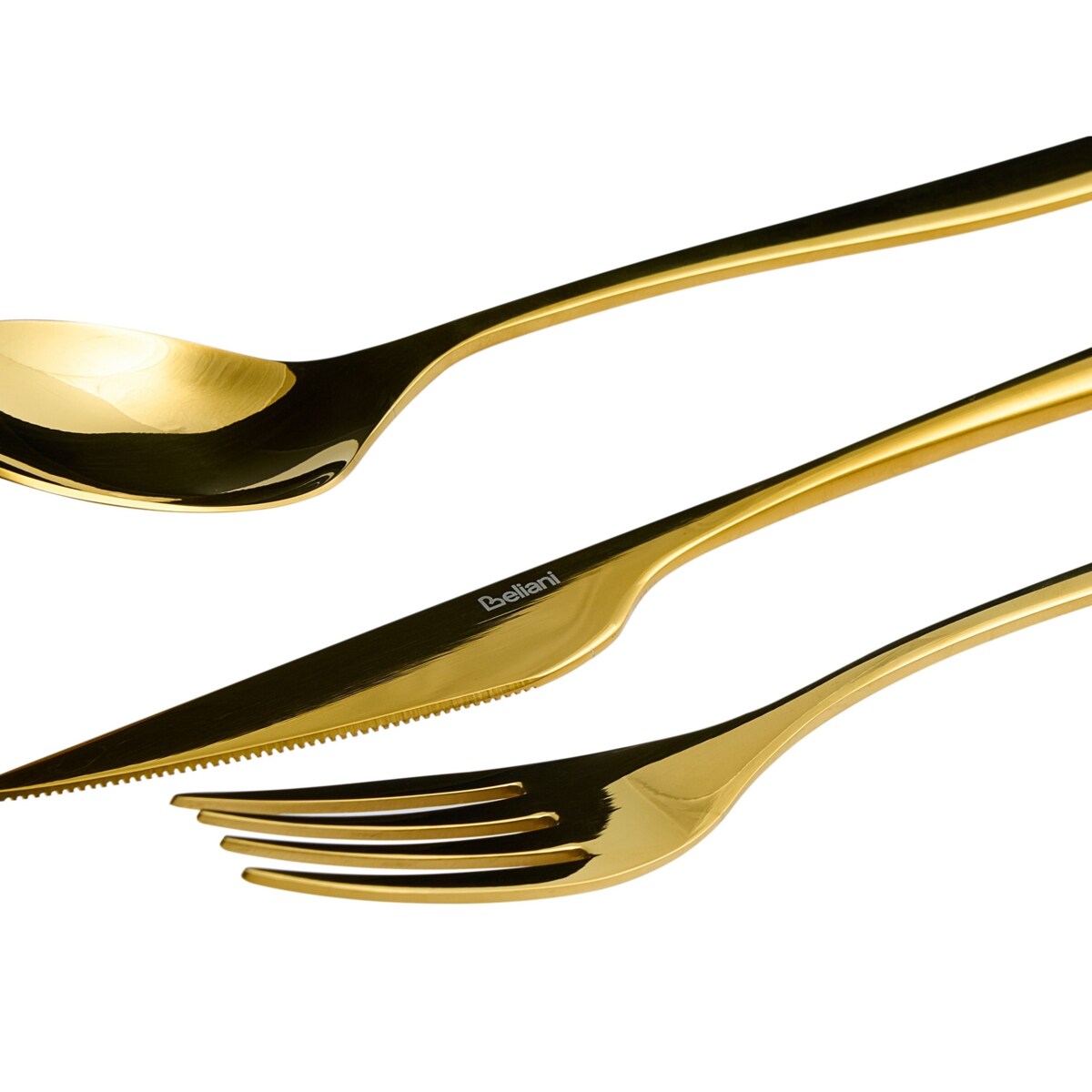 Zestaw sztućców 30 elementów FARFALLE Złoty