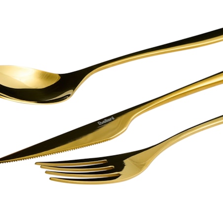 Zestaw sztućców 30 elementów FARFALLE Złoty