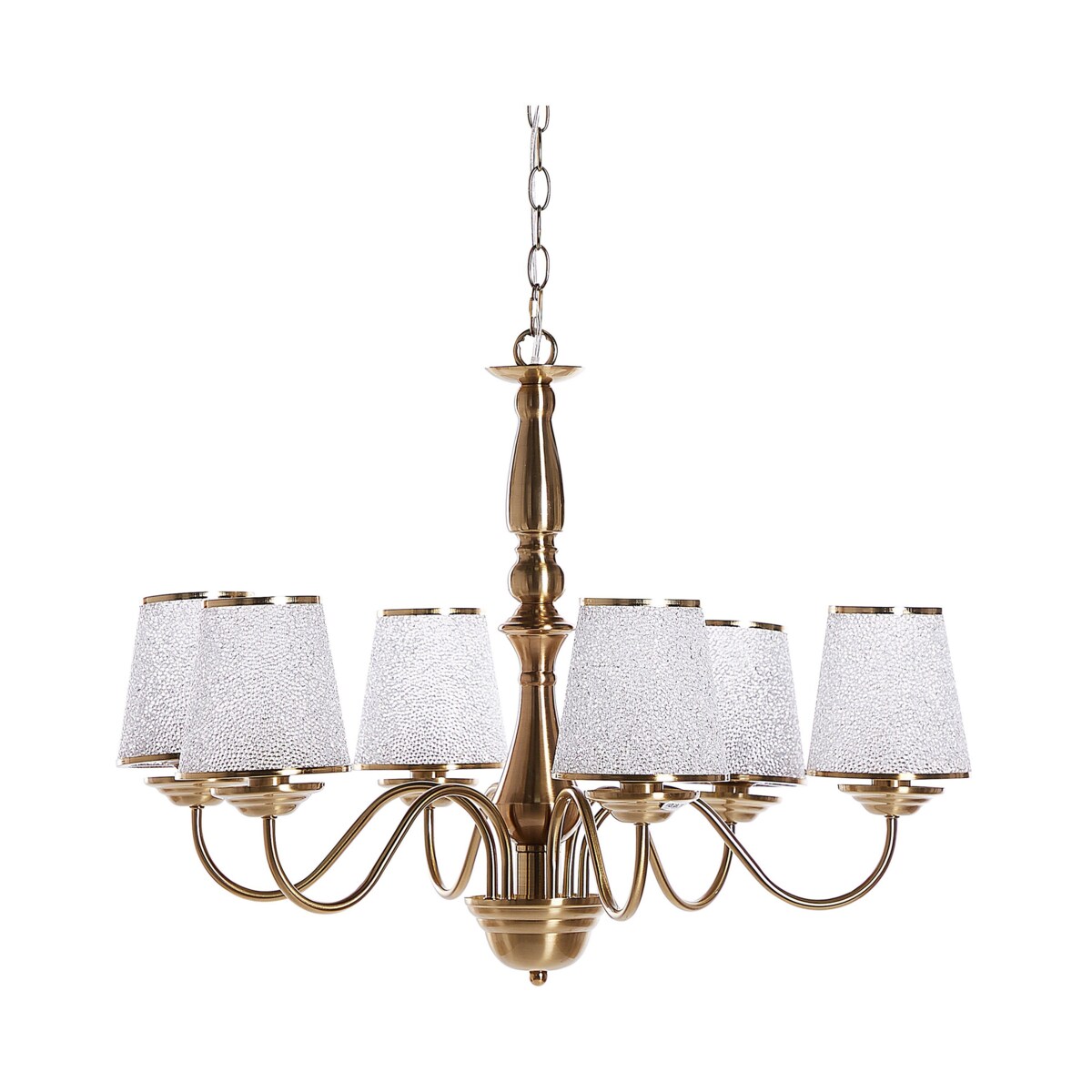 Żyrandol metalowy miedziany BRADANO