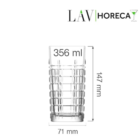 Szklanka wysoka Glasgow 356 ml, LAV