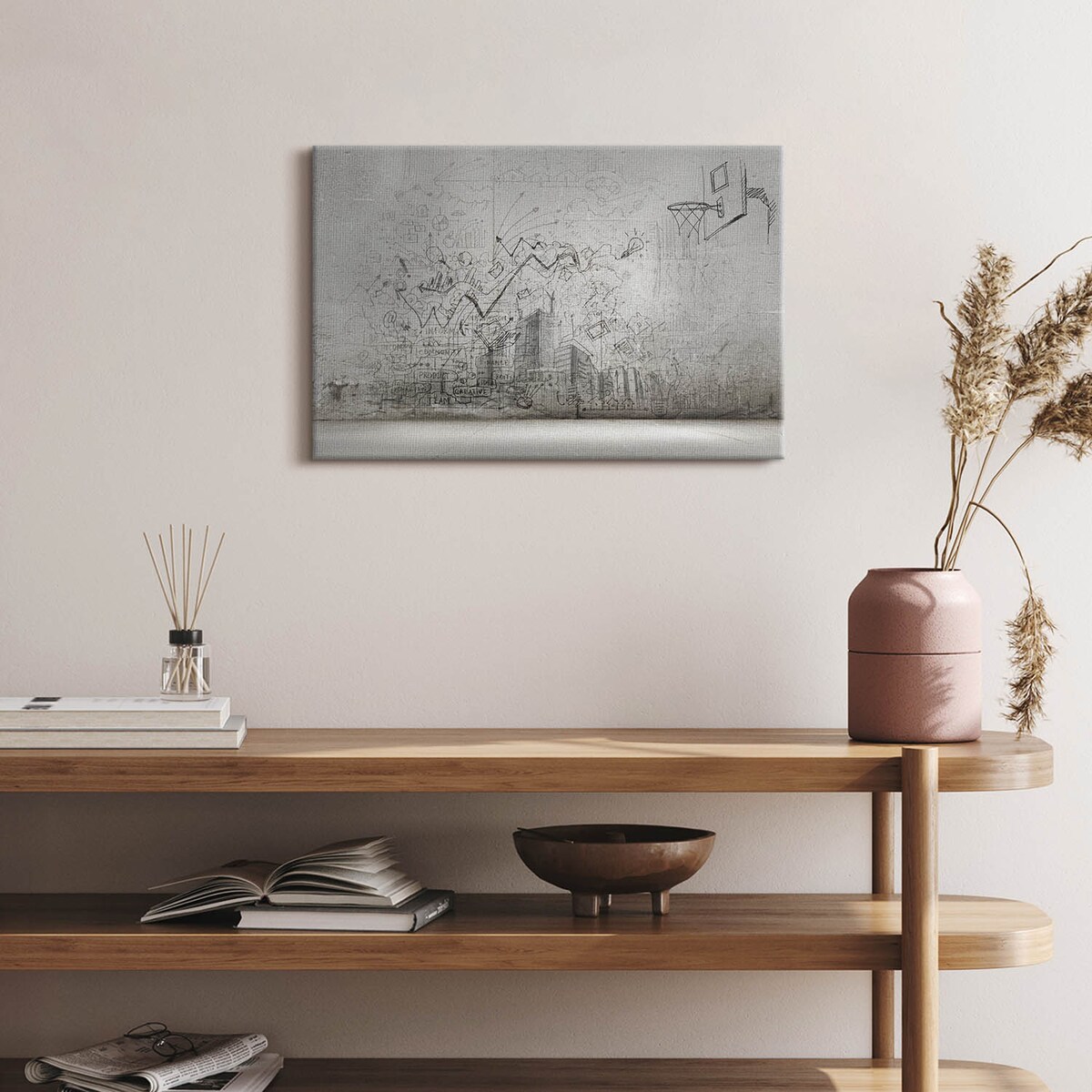 Obraz na płótnie Miejski szkic, 30x20 cm