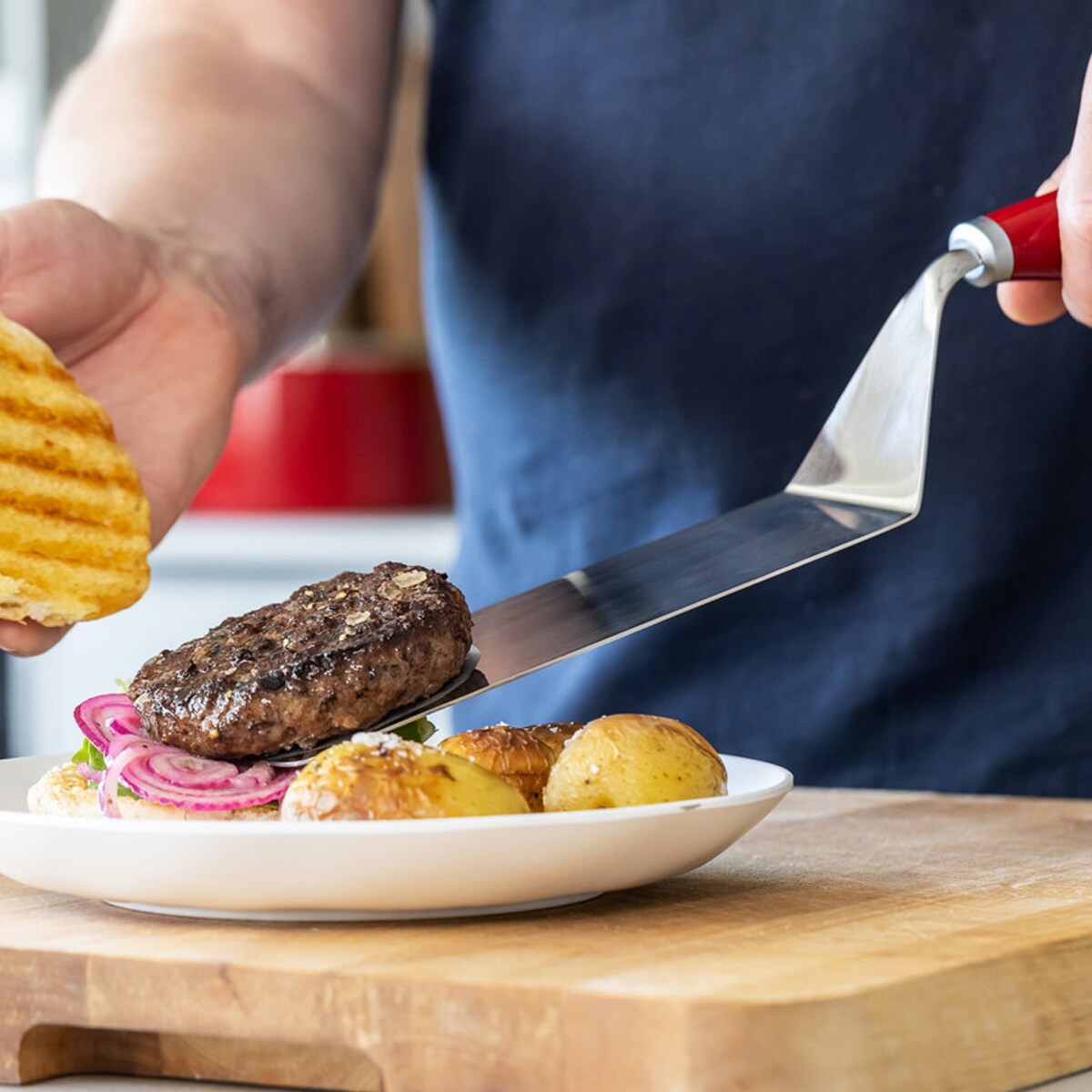 KitchenAid zestaw do grilla szczypce + 2 łopatki Empire Red