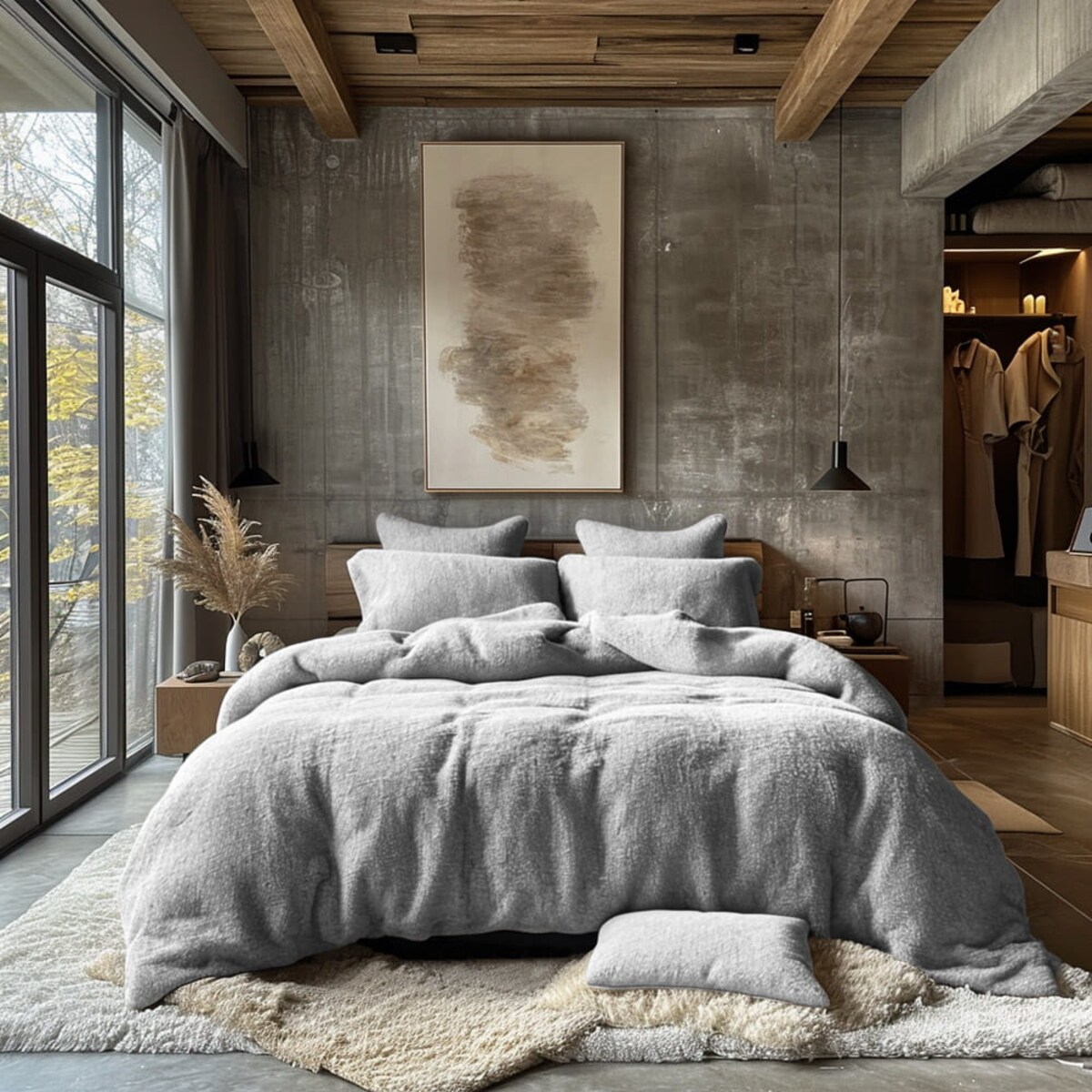 Pościel frotte 200x220 kolor popiel