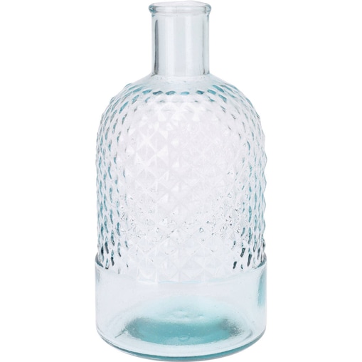 Wazon szklany butelka, z recyklingu, 23 cm