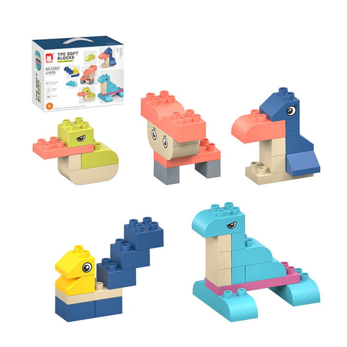 SOFT blocks - miękkie klocki konstrukcyjne 41 elementów