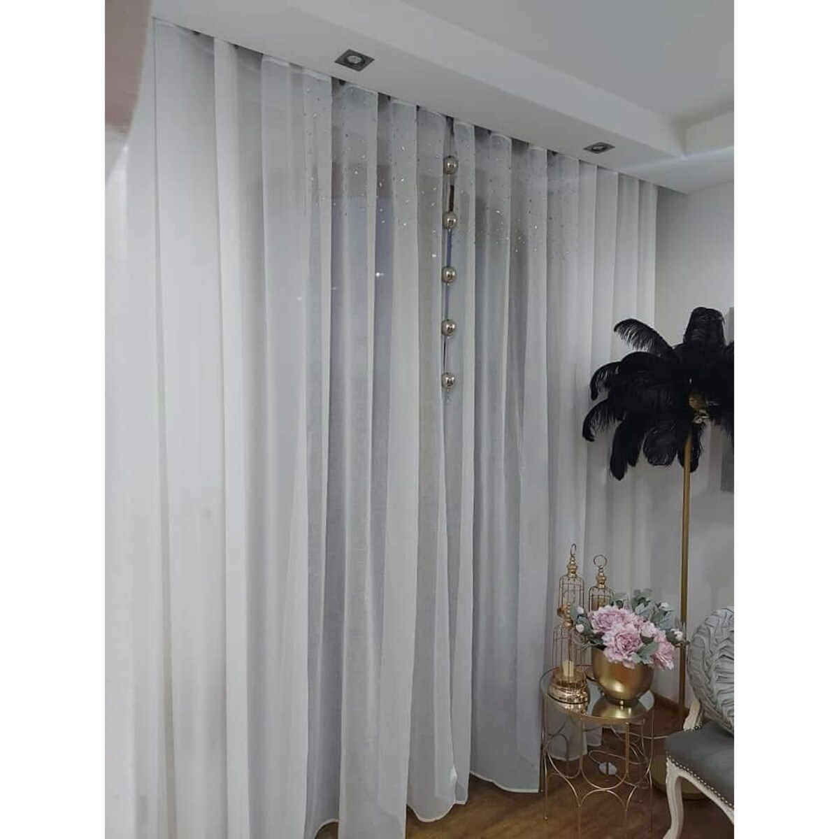 firana potłuczone szkło 140x250 cm