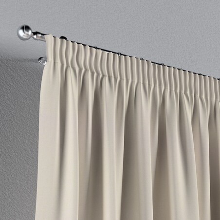 Zasłona na taśmie marszczącej 1 szt. 130x260 jasny beżowy