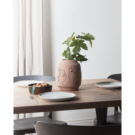 Kamionka Wazon na kwiaty 20 cm Beżowy Czarny SKATE