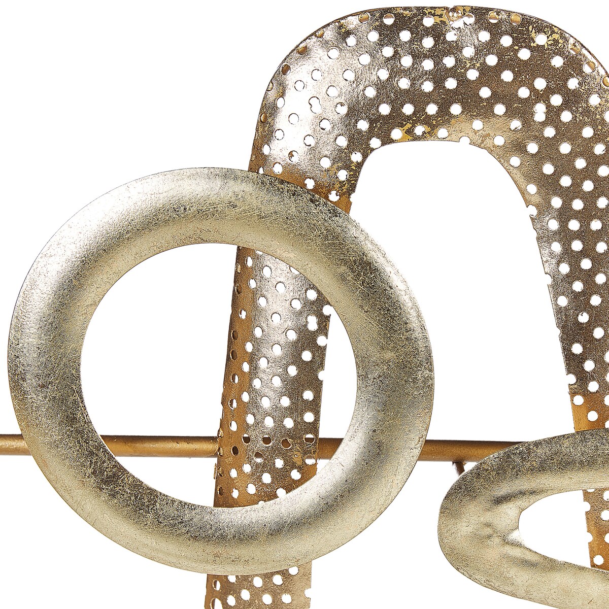 Dekoracja ścienna MANGANESE Metal 50 cm Złoty