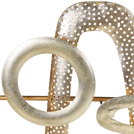 Dekoracja ścienna MANGANESE Metal 50 cm Złoty