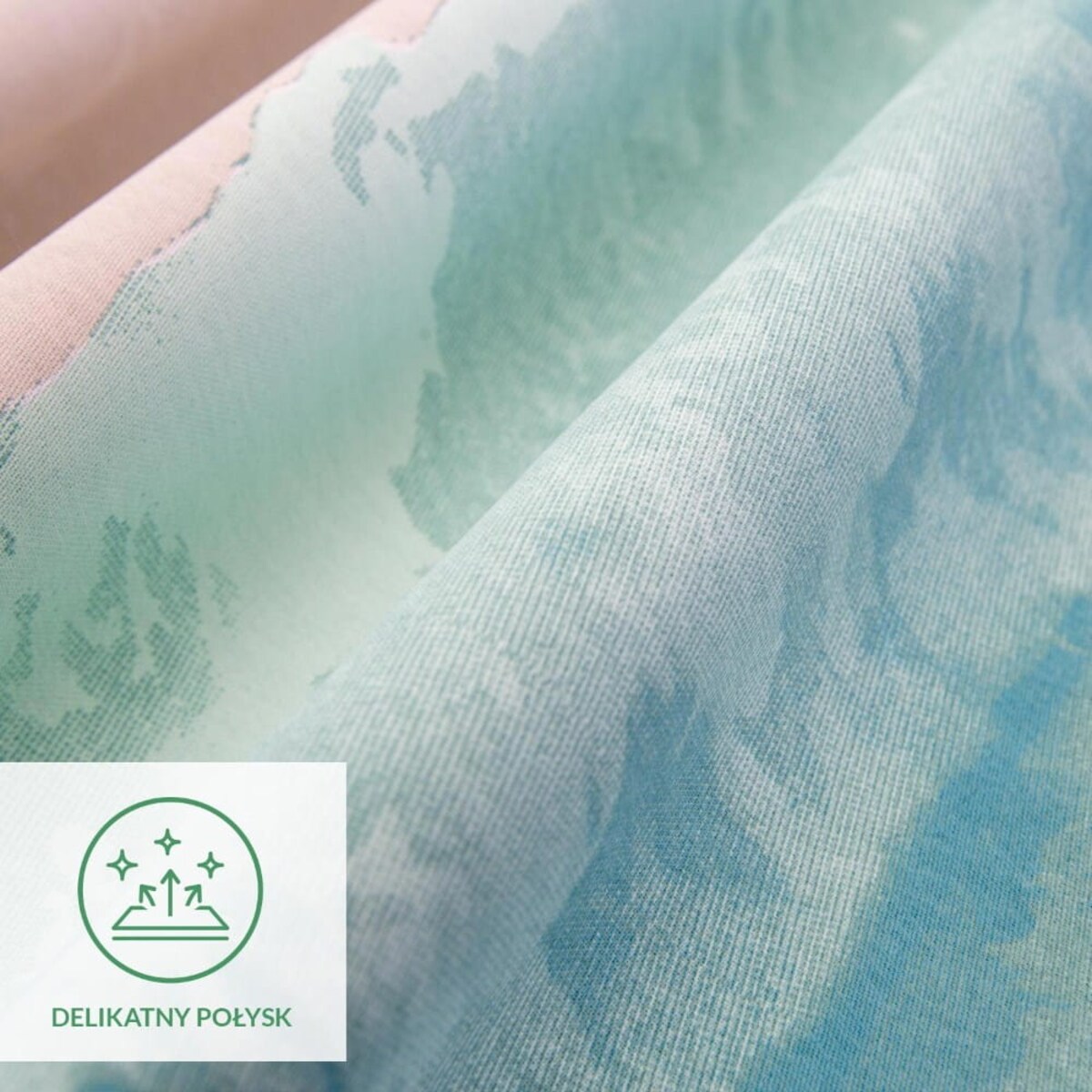 Pościel satyna bawełniana 200x220 Exclusive Karibic niebiesko-białe pasy