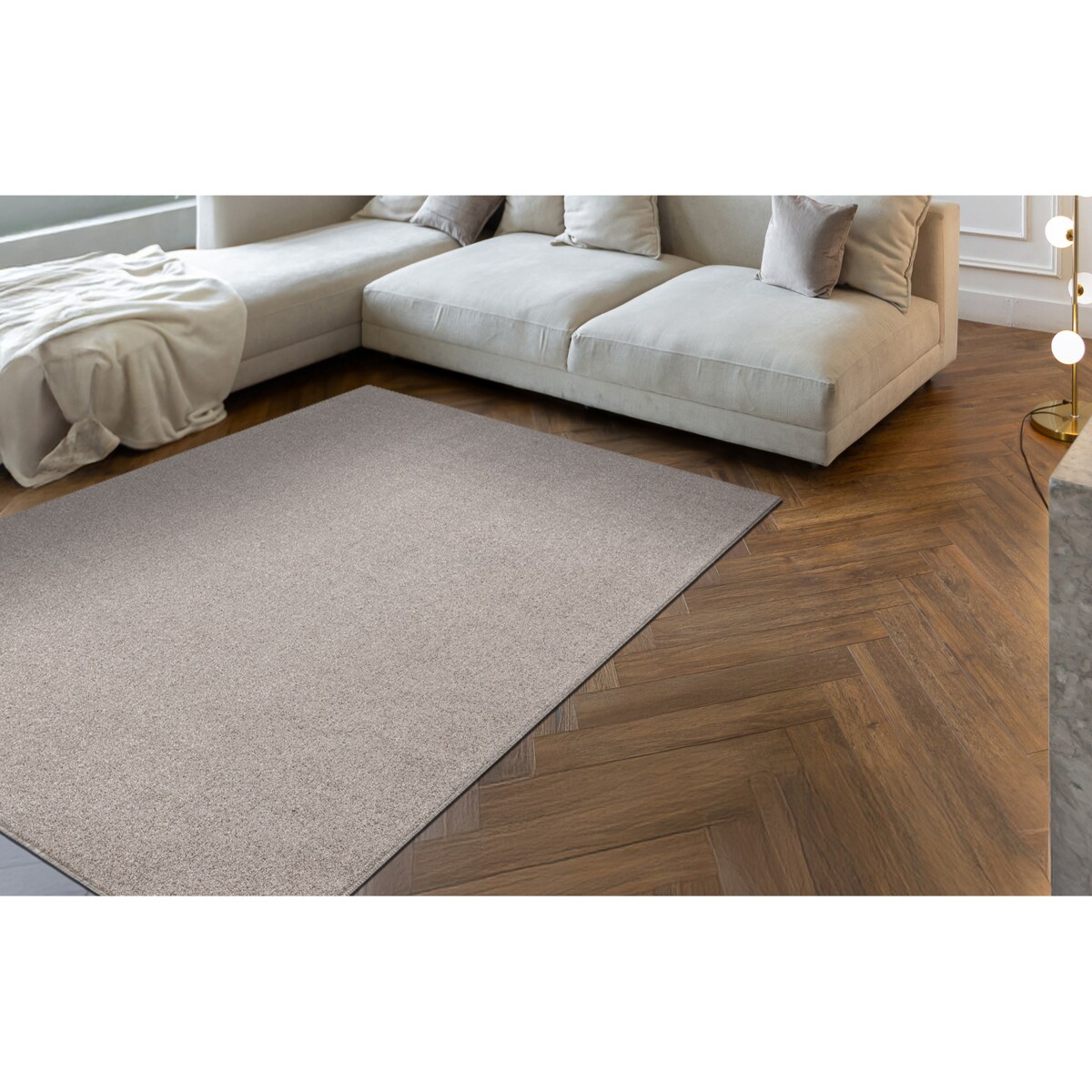 Dywan ETON PLUS beż jednolity, 200x200 cm