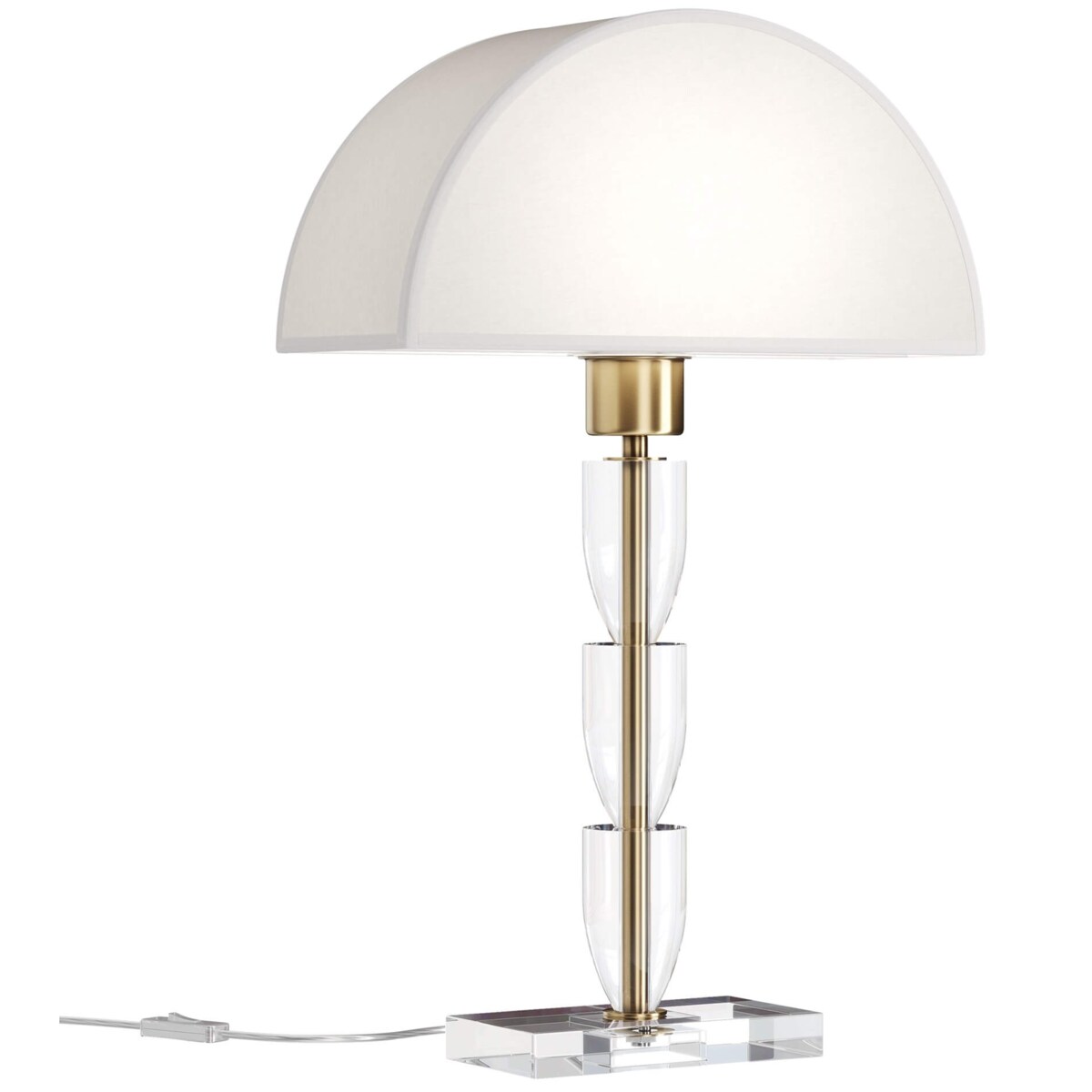 Lampa stojąca biurkowa Prima Z034TL-01BZ grzybek biała