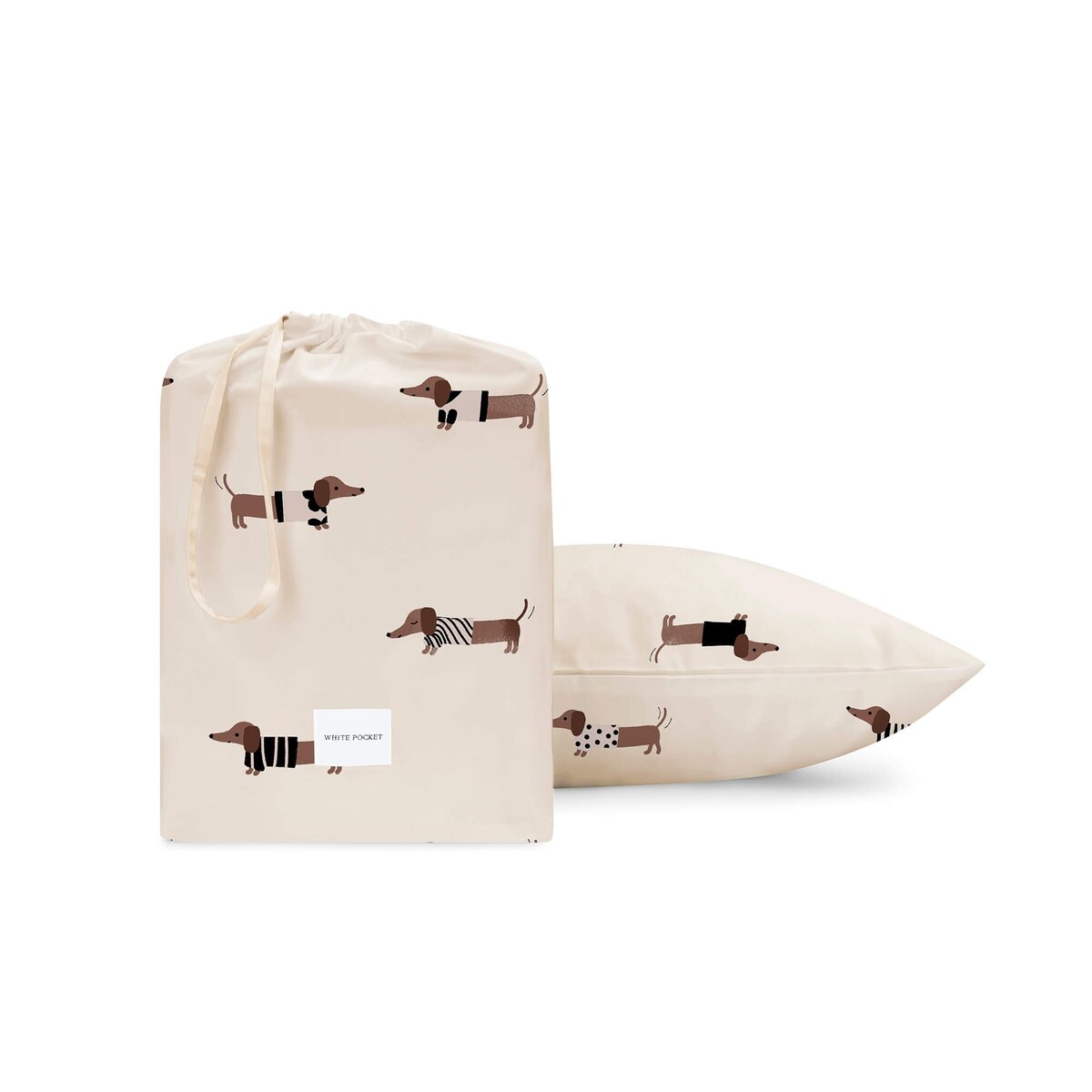 Pościel Jamniki 220x200 + 2x 70x80 cm