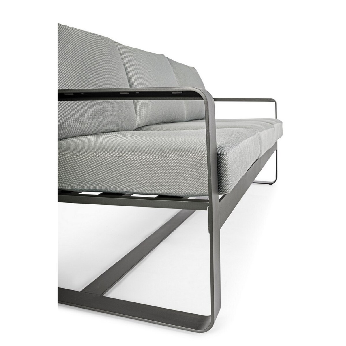 BIZZOTTO sofa 3-osobowa ogrodowa MERRIGAN szara