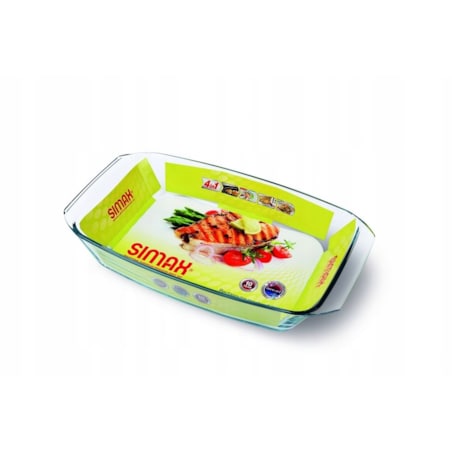 Naczynie żaroodporne prostokątny Simax 2,4 l do pieczenia obiadu warzywa