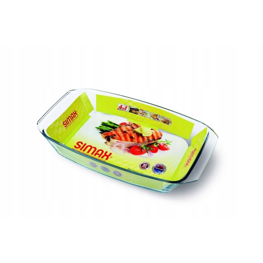 Naczynie żaroodporne prostokątny Simax 2,4 l do pieczenia obiadu warzywa