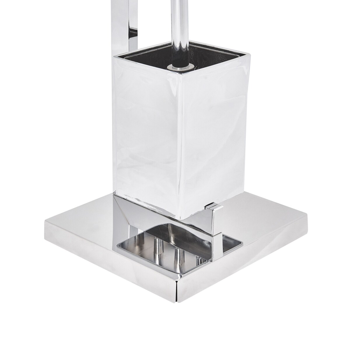 Stojak na papier i szczotkę toaletową srebrny ULAPES