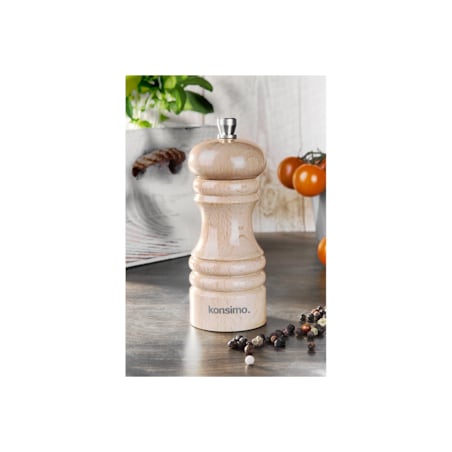 Konsimo MILOS Zestaw młynków 12 cm, 2 szt. buk, buk