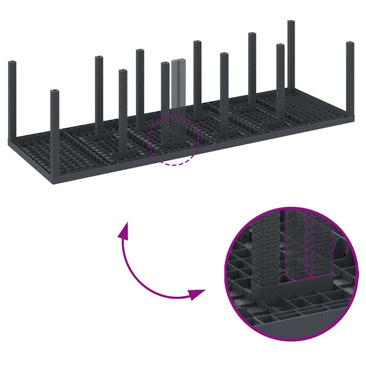 vidaXL Zestaw do jadalni ogrodowej z poduszkami z poduszką 11 pcs