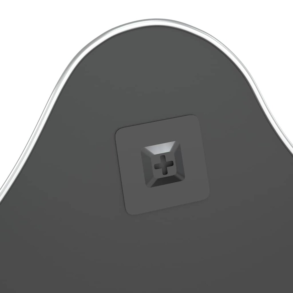 vidaXL Lustro ścienne, srebrne, 60x50 cm