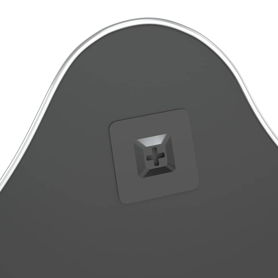 vidaXL Lustro ścienne, srebrne, 60x50 cm