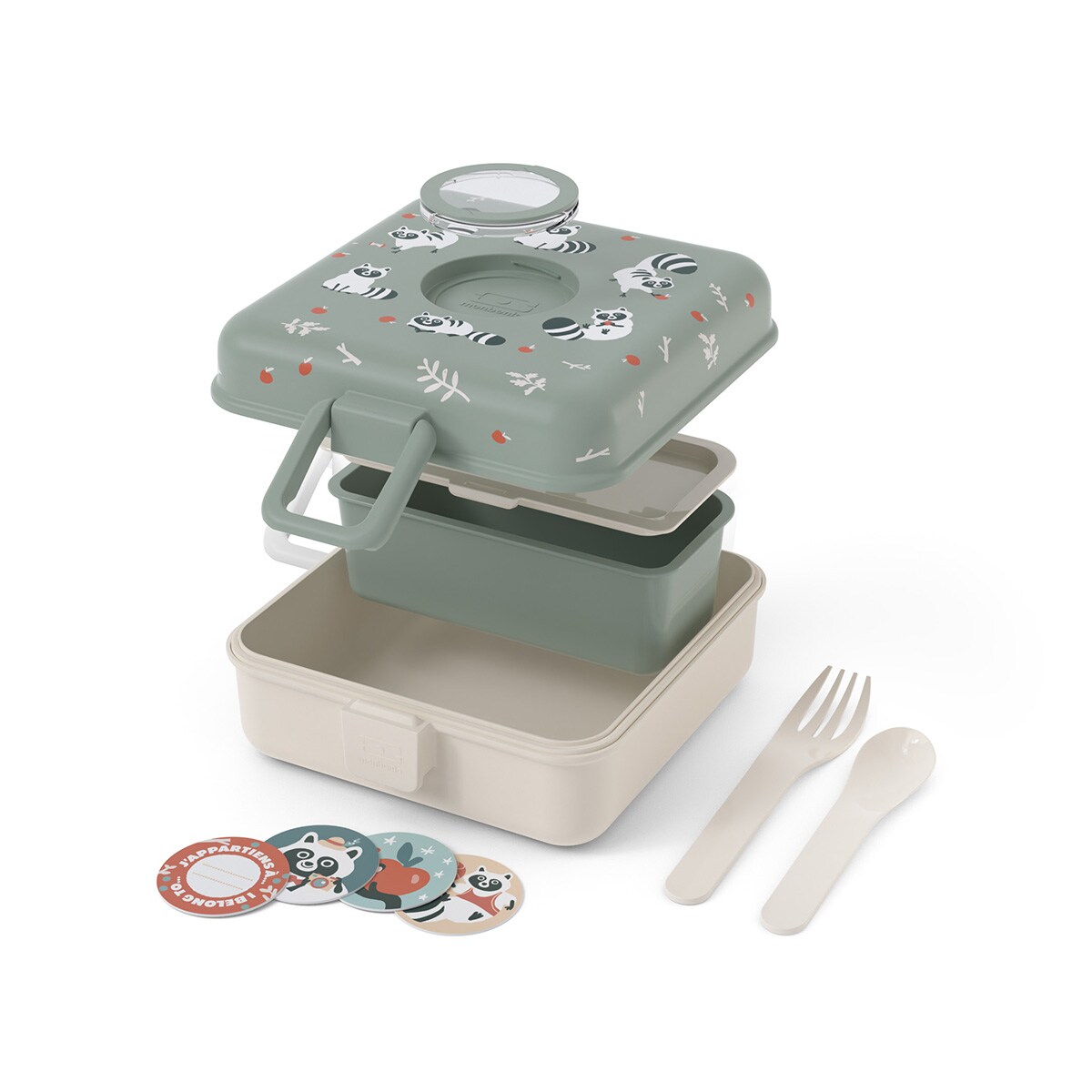 Monbento Snacky lunchbox dla dzieci 0,85 L Raccoon