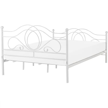 Łóżko Metal LYRA 180 x 200 cm Biały