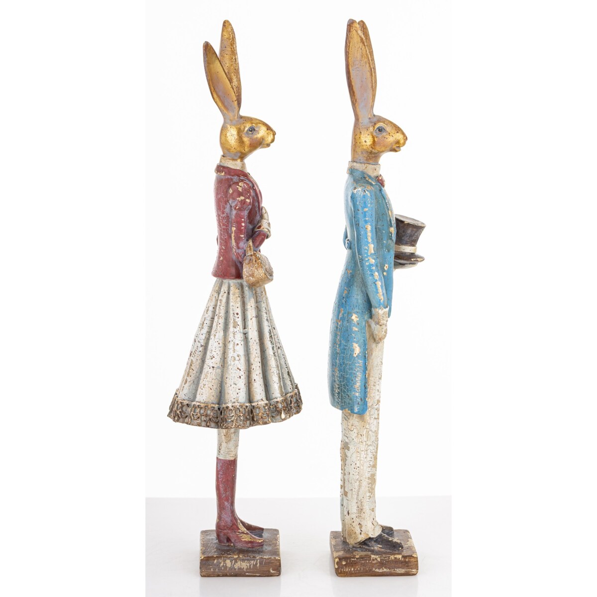 Dekoracja - para królików 31,5x6,5x5 i 31,5x9,5x8 cm CITTADINI-2