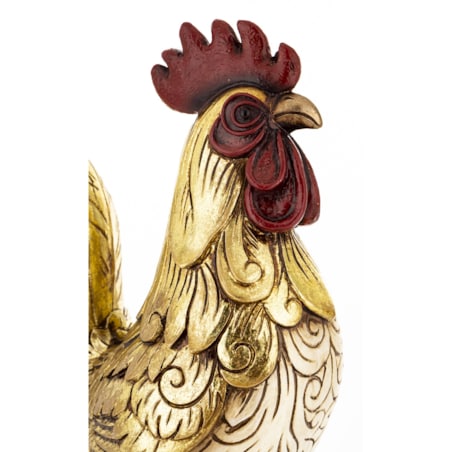 Dekoracja - kogut 30x11x21 cm CAZZO złoty