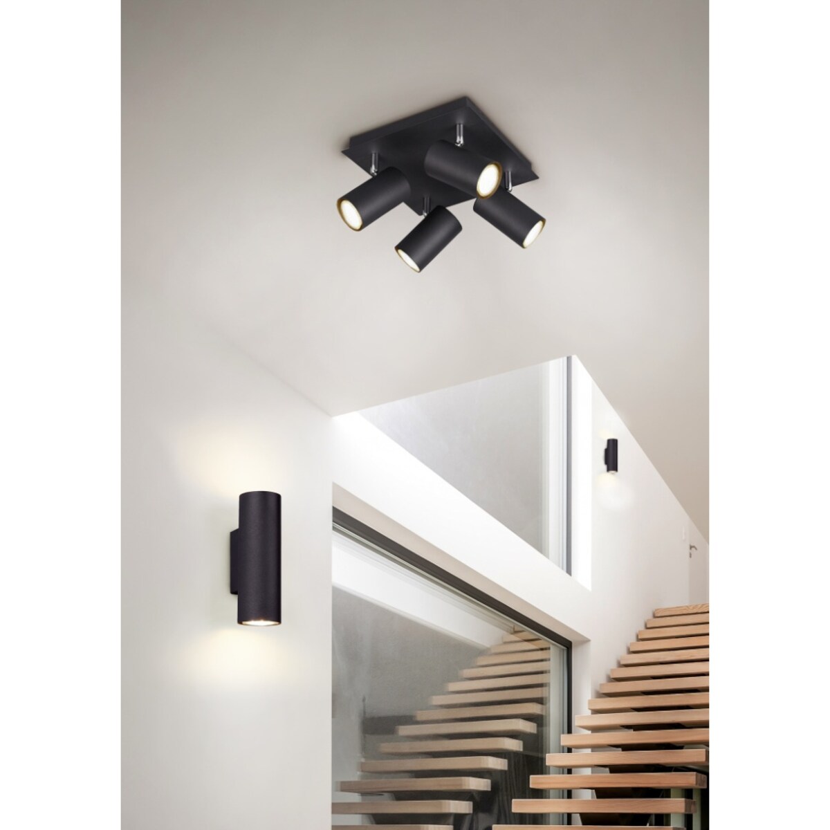 Ścienna lampa nowoczesna Marley 212400232 do przedpokoju czarna