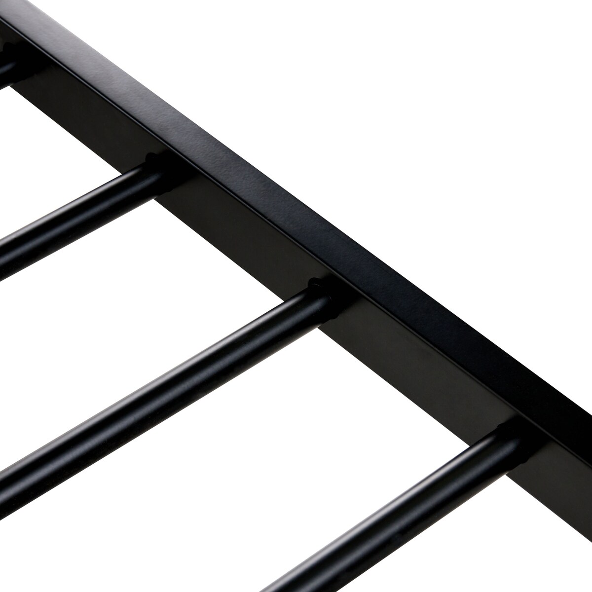 Łóżko Technorattan AVANTON 180 x 200 cm Czarny