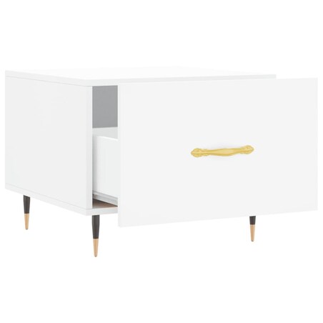 vidaXL Stoliki kawowe, 2 szt., białe, 50x50x40 cm