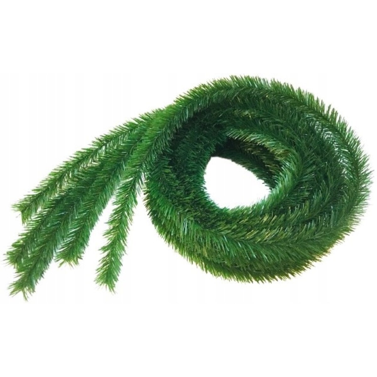 GIRLANDA WĄŻ choinkowa święta BŁYSZCZY SIĘ zielona sztuczna 5szt 450cm