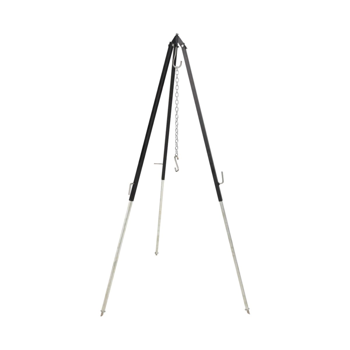 Stojak trójnóg do grilla, max 150 cm, kolor czarny, metal