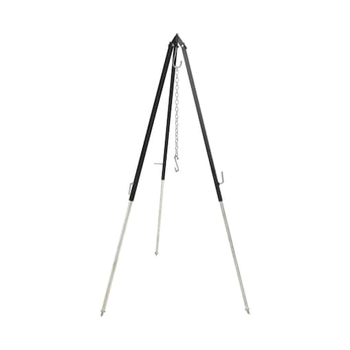 Stojak trójnóg do grilla, max 150 cm, kolor czarny, metal