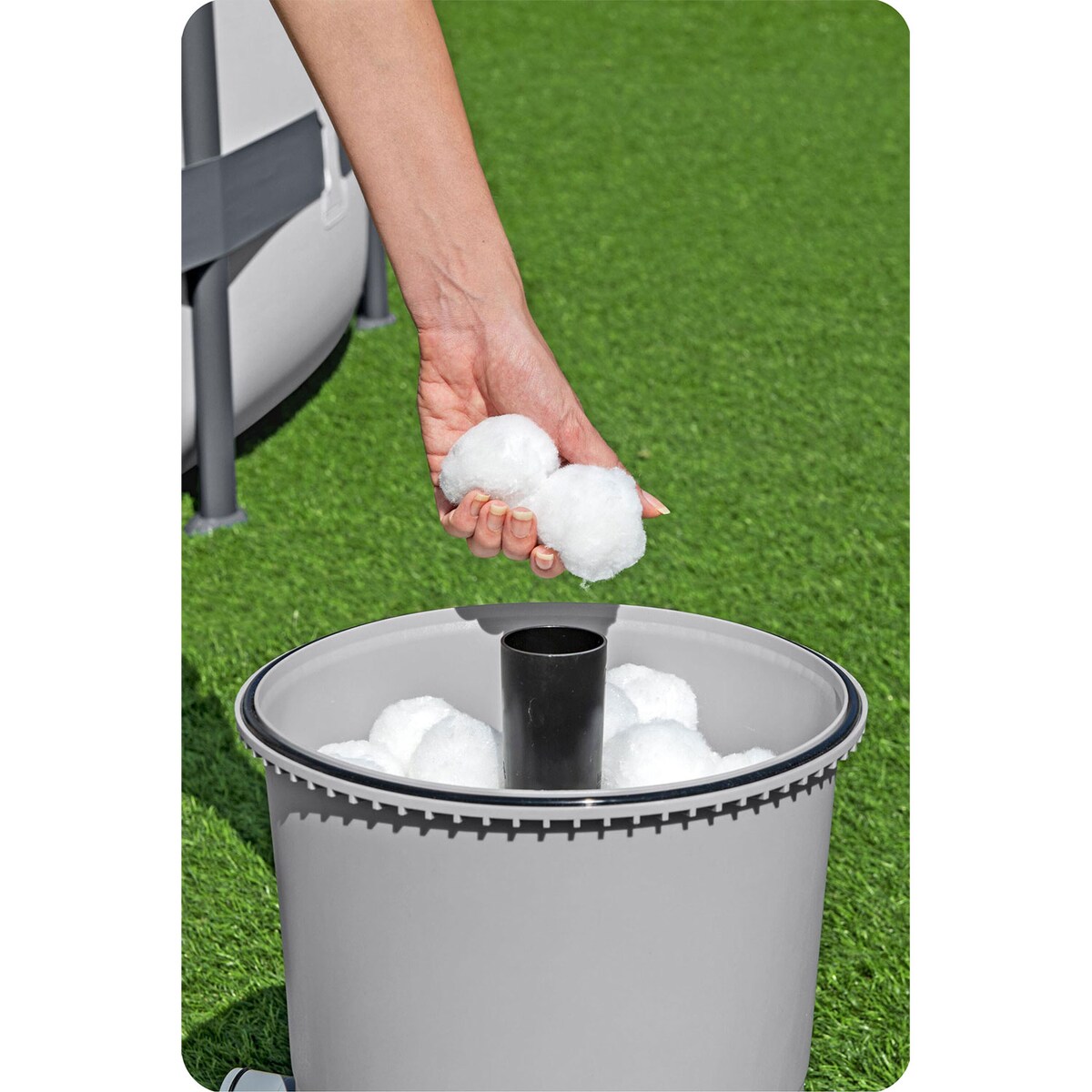 Pompa piaskowa do basenu filtr Bestway 3596 l/h + kulki filtracyjne