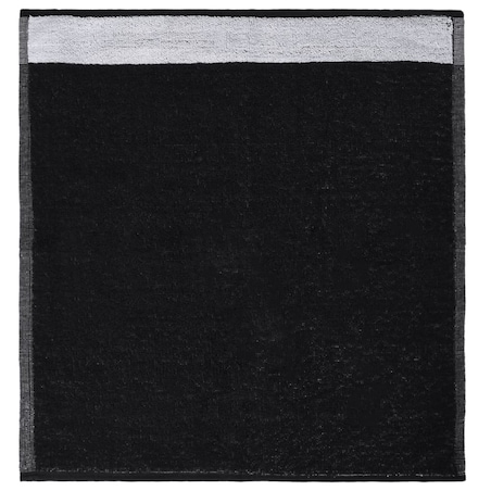 vidaXL Zestaw 12 ręczników, czarny, bawełna