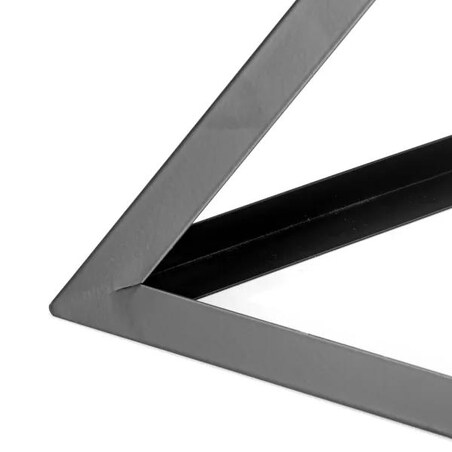 żelazna lampa wisząca piramida industrialna czarna e27