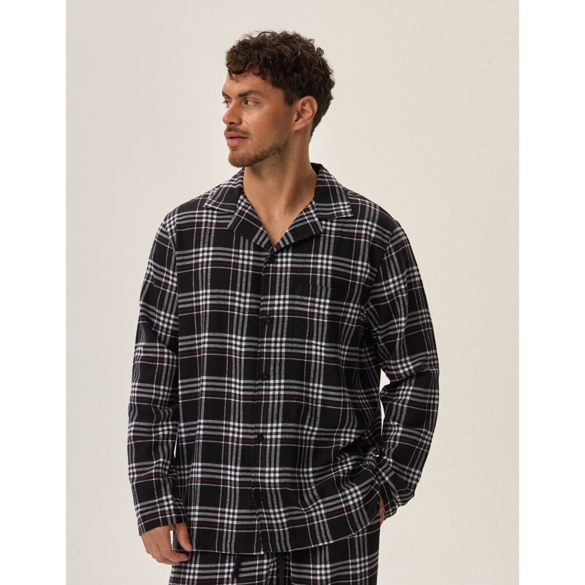 Piżama Honor 2 41943-99X Czarna Czarny, L