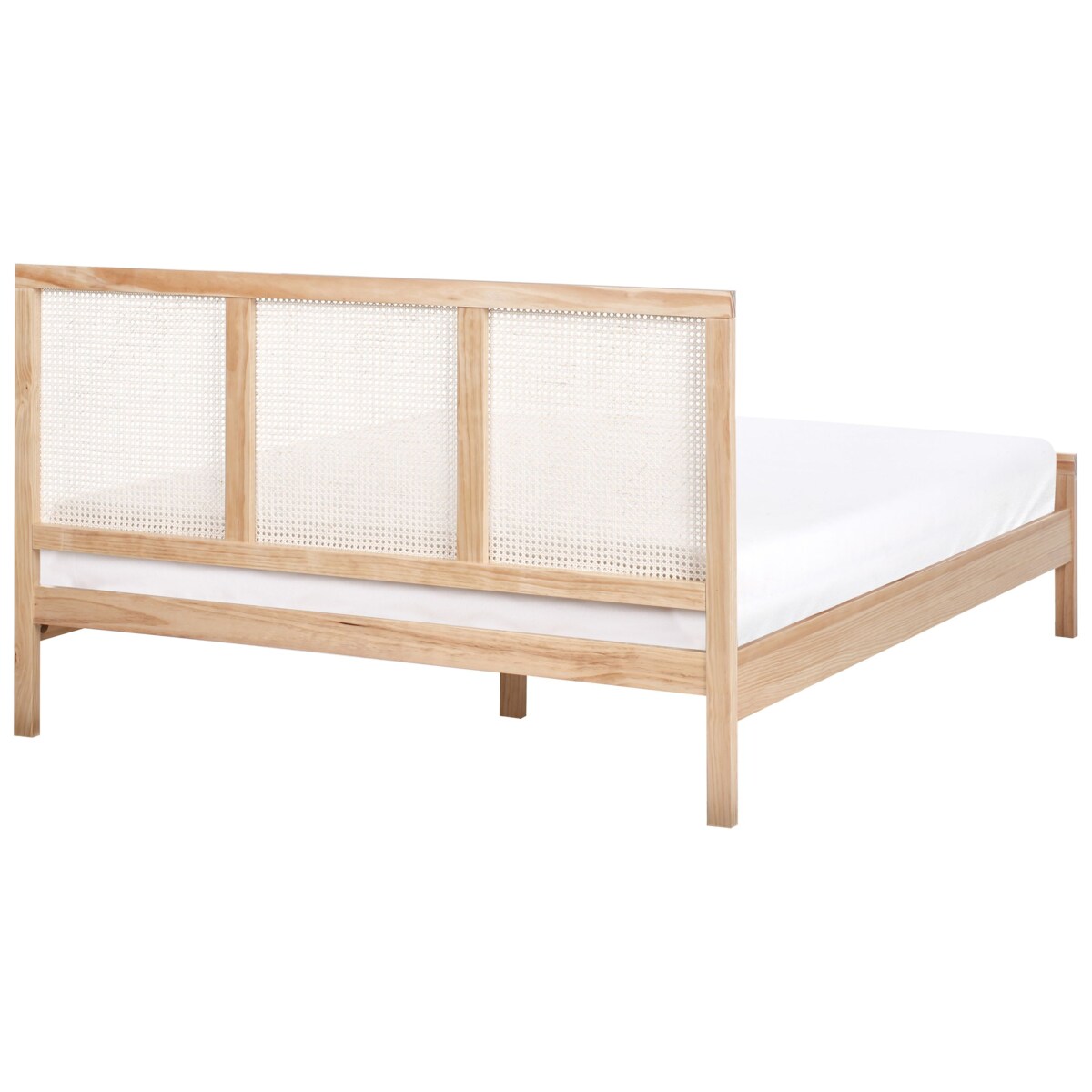 Łóżko Drewno sosnowe SALERNAS 160 x 200 cm Jasnobrązowy