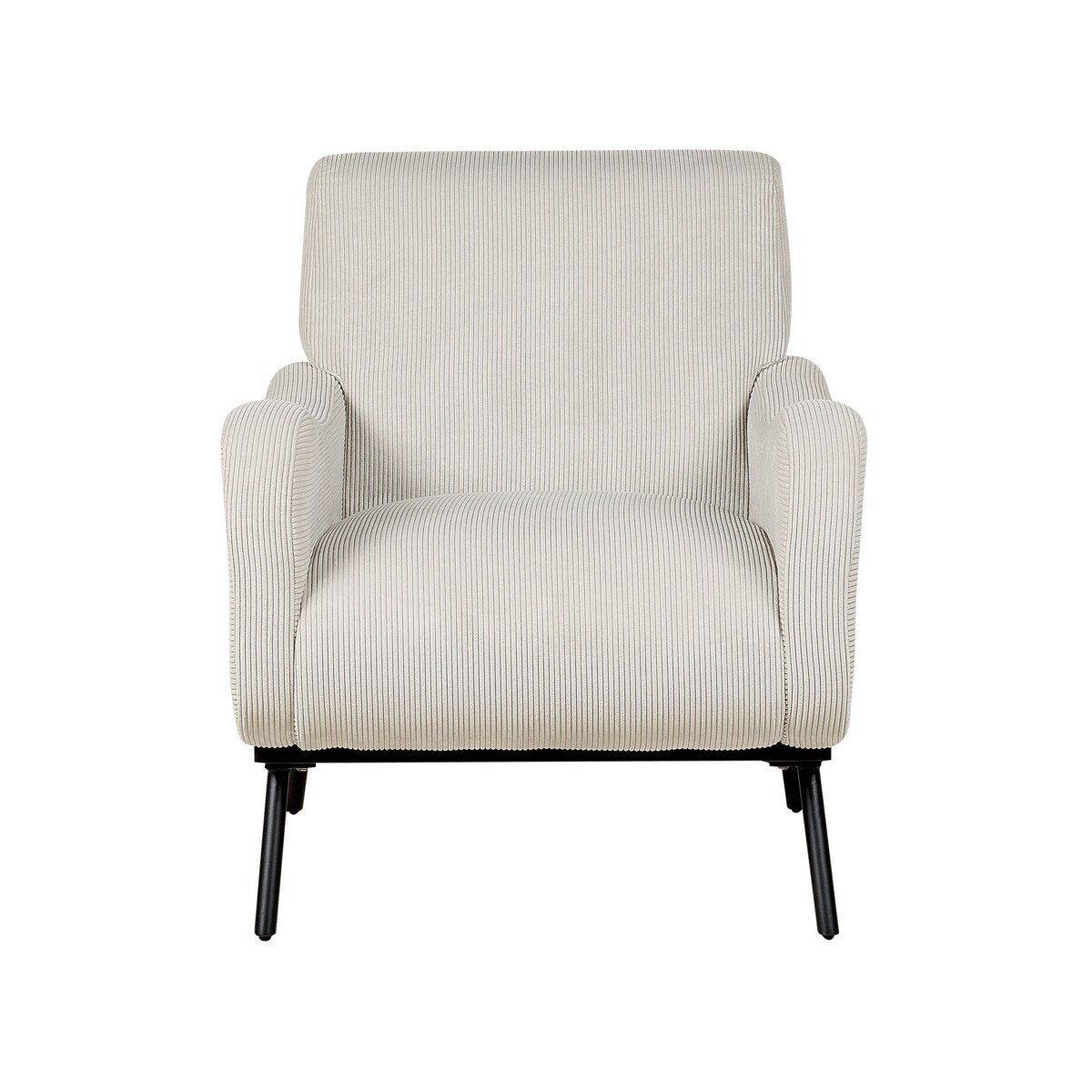 Fotel sztruksowy jasnoszary ALMIND