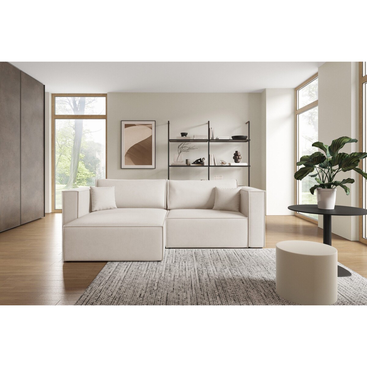 Narożnik KEYMON z funkcją spania welurowa tkanina Kolor: Gerra 5